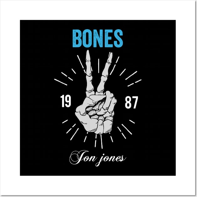 jon jones bones Wall Art by FIFTY CLOTH